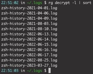 Save your shell history to log files | Justin Joyce